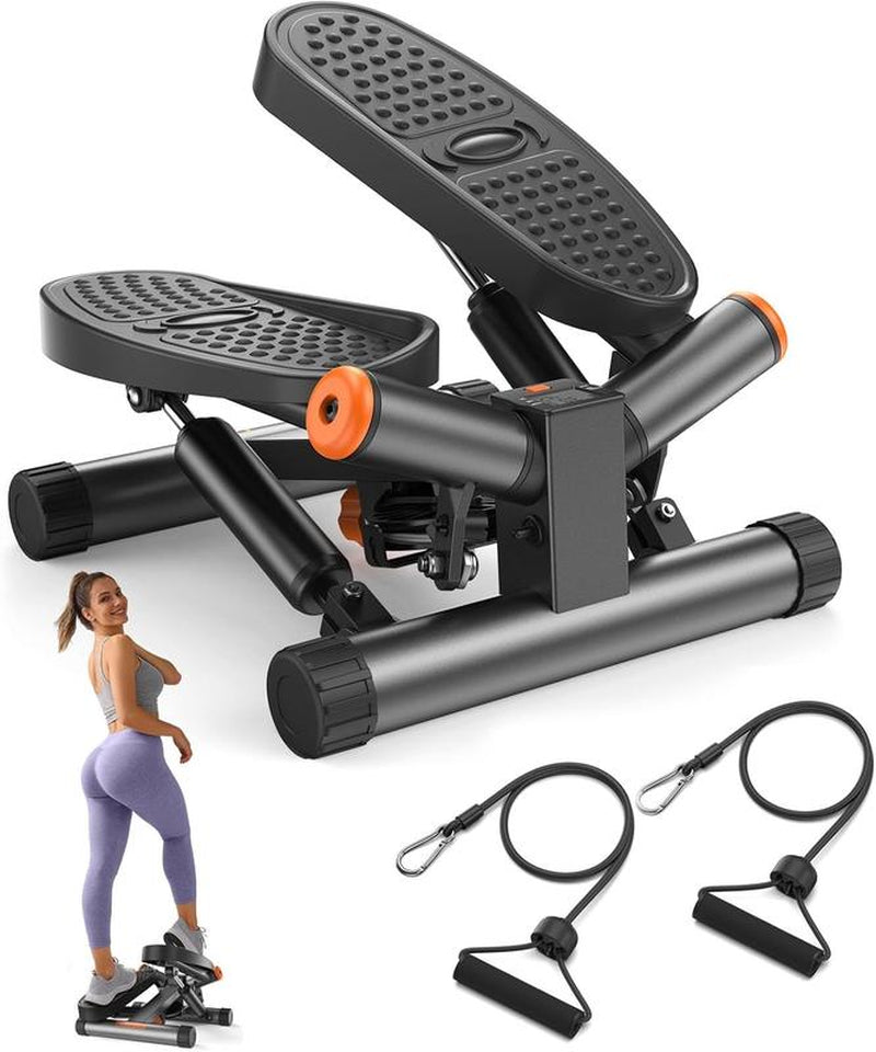 Niceday Steppers For, Space-Saving Stair Stepper with Resistance Bands, Mini Stepper for and Office Use with 300LBS Loading Capacity Butt Exercise