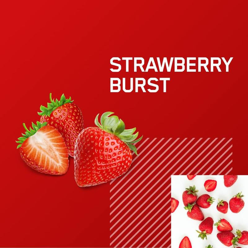 Optimum Nutrition Amino Energy Powder plus Hydration, with BCAA, Electrolytes, and Caffeine, Strawberry Burst, 30 Servings (Packaging May Vary)