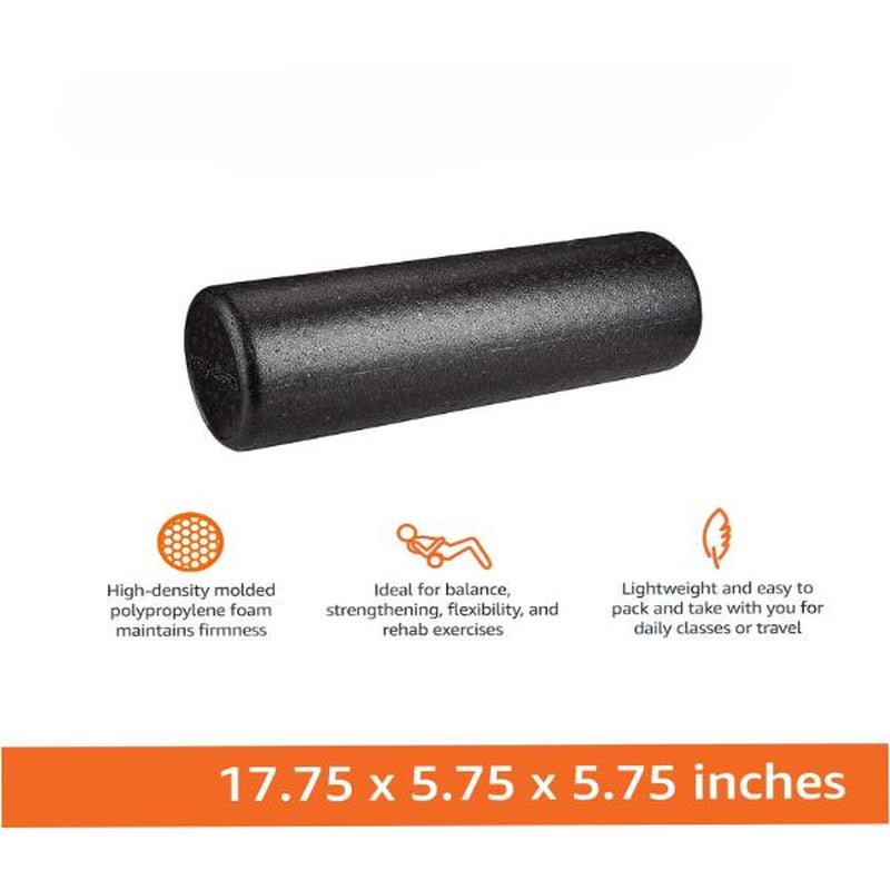 High Density Foam Roller High Density Deep Tissue Massager for Muscle Massage,Pilates & Stretching - 12, 18, 24 Inch