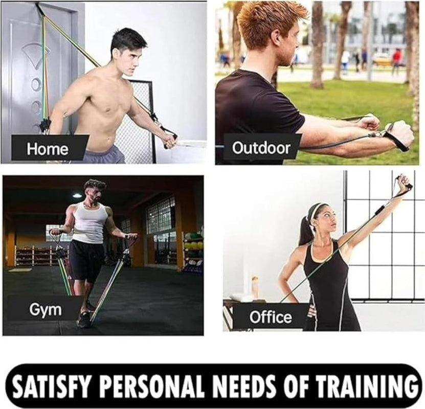 Resistance Bands - Workout Bands with Handles for Resistance Training, Ideal for Strength and Conditioning