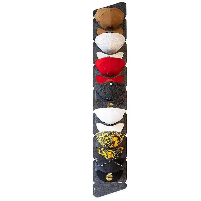 Hat Storage Organizer, 1 Count Multi Grid Cap Organizer, Hanging Hat Storage Rack for Door & Wardrobe, Display Baseball Cap Storage Hanging Bag