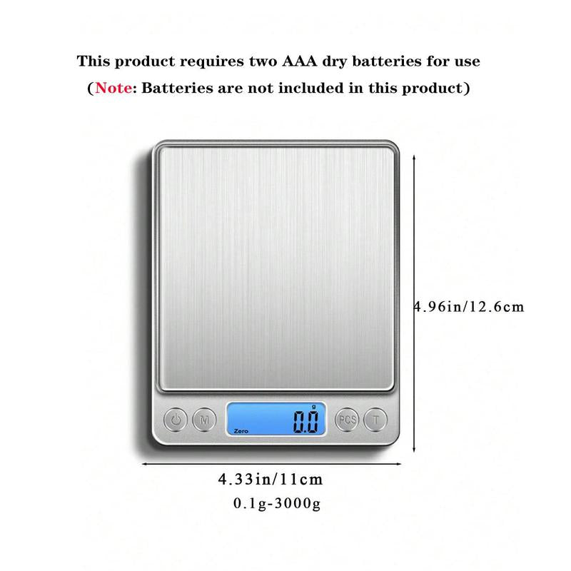 Food Scale, Portable Kitchen Scale, Stainless Steel Weighing Scale for Indoor & Outdoor, Kitchen Gadgets, Kitchen Accessories, Dorm Accessories, Halloween Gifts