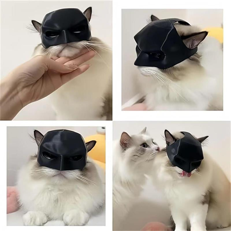 Bat Design Pet Mask, 1 Count Bat Cat Cosplay Decorated Pet Mask, Pet Costume Accessories, Pet Supplies for Dogs and Cats