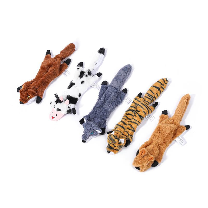 2/5/10Pcs Set of Dog Squeaking Interactive Toys, Unfilled Animal Plush Dog Chew Toy, Durable Dog Grinding Interactive Toy. Suitable for Small and Medium-Sized Dogs Dog Toys Dog Stuff