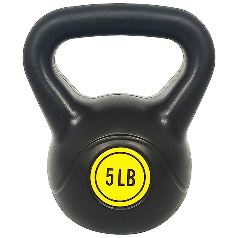 Kettlebell Training Set - Durable Vinyl Coated Kettlebell Exercise Weight Set with Wide Grip Design, 3 Weight Options: 30 Lb, 45 Lb, 50 Lb