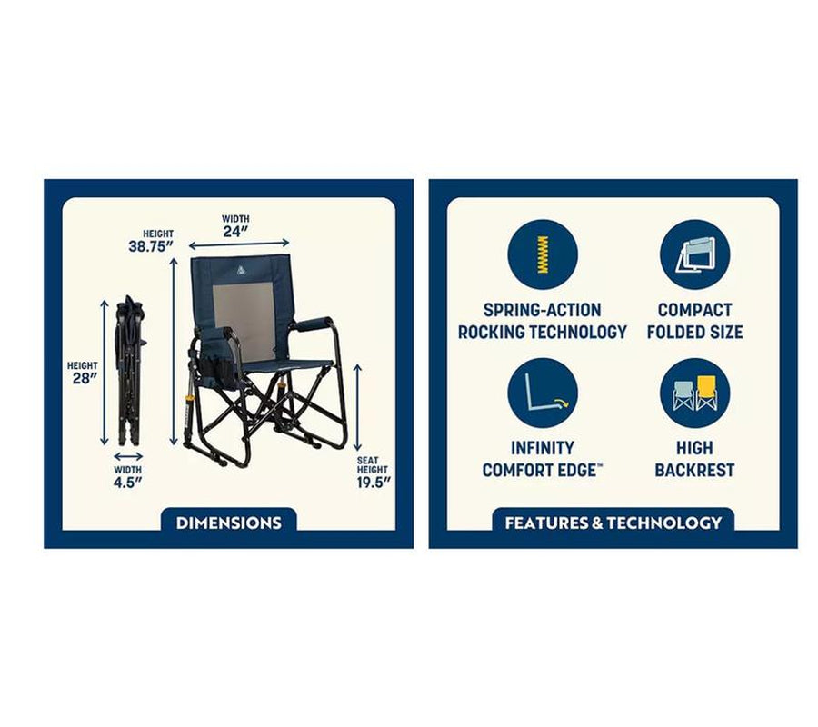 GCI Outdoor Pack Away Portable Rocking Chair