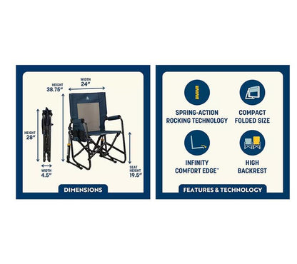 GCI Outdoor Pack Away Portable Rocking Chair