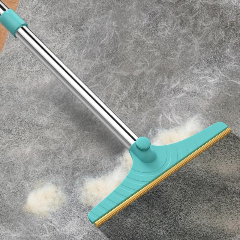 Cat Hair Remover, Adjustable Pet Hair Remover, Pet Cleaning Brush with Hanging Ring, Power Broom, Pet Hair Remover Tool for Carpets Floor Use, Valentine'S Day Gift