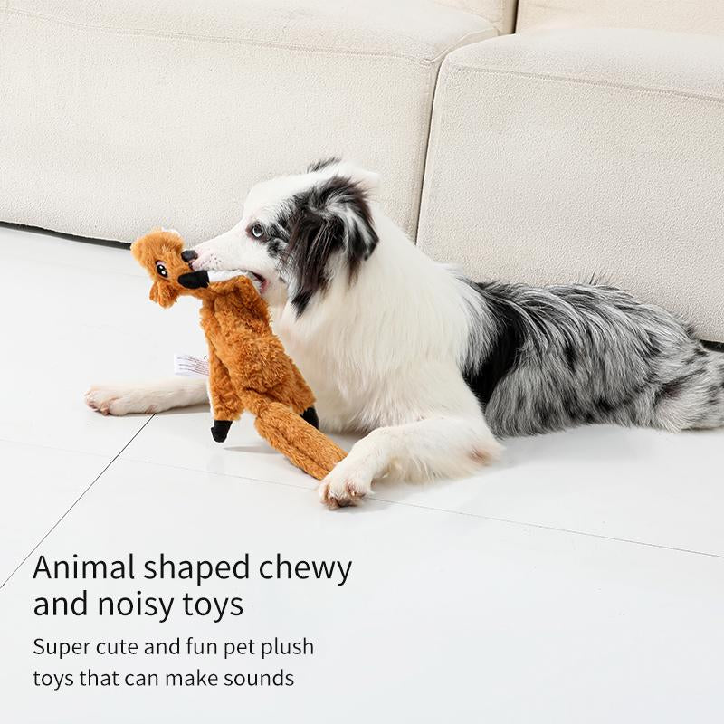 2/5/10Pcs Set of Dog Squeaking Interactive Toys, Unfilled Animal Plush Dog Chew Toy, Durable Dog Grinding Interactive Toy. Suitable for Small and Medium-Sized Dogs Dog Toys Dog Stuff