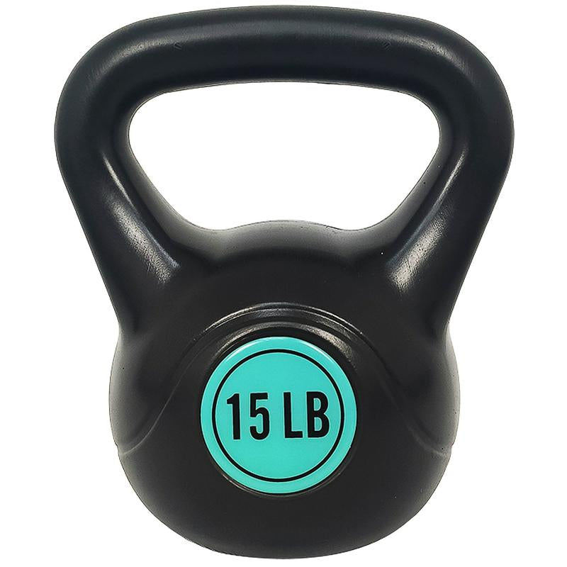 Kettlebell Training Set - Durable Vinyl Coated Kettlebell Exercise Weight Set with Wide Grip Design, 3 Weight Options: 30 Lb, 45 Lb, 50 Lb