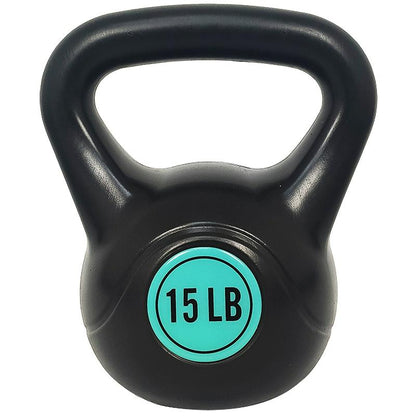 Kettlebell Training Set - Durable Vinyl Coated Kettlebell Exercise Weight Set with Wide Grip Design, 3 Weight Options: 30 Lb, 45 Lb, 50 Lb