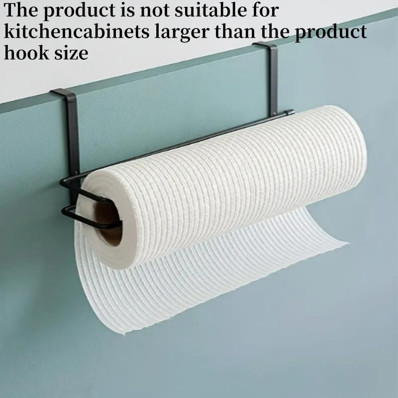 Punch-Free Paper Towel Holder, 1 Count Wall-Mounted Storage Shelf, Durable, Space-Saving Organizer for Kitchen & Bathroom, 2024 Storage Organizer