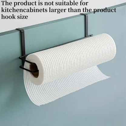 Punch-Free Paper Towel Holder, 1 Count Wall-Mounted Storage Shelf, Durable, Space-Saving Organizer for Kitchen & Bathroom, 2024 Storage Organizer