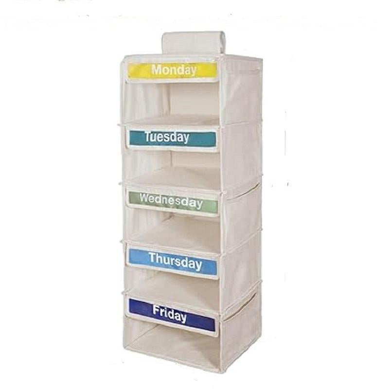 Hanging Clothes Storage Bag, Household Daily Clothing Classification Storage Bag, Monday to Friday Clothes Organizer for Home Use, Boyfriend Gift, Valentine'S Day Gift