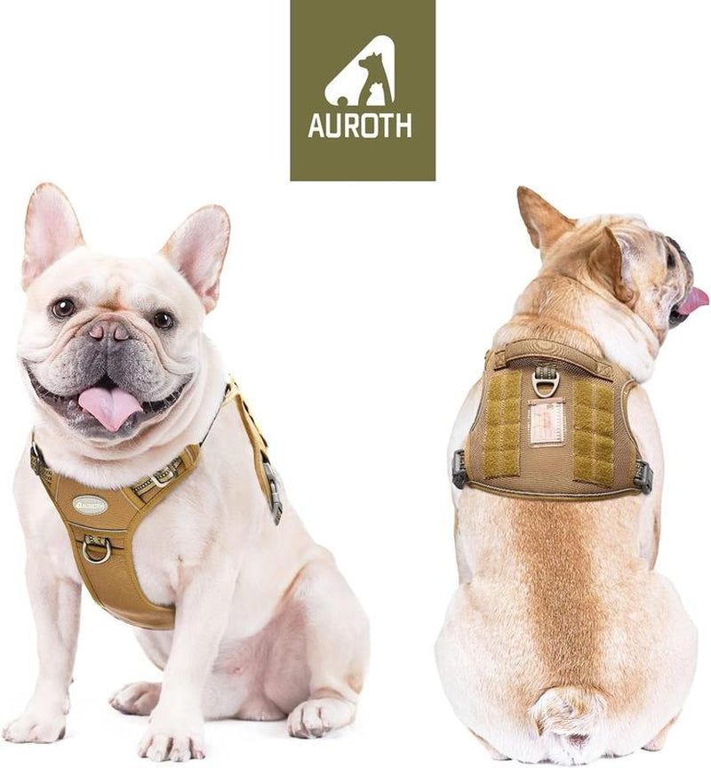 【Deals for Your】Auroth Tactical Dog Harness for Small to Large Dogs , Durable Reflective Dog Harness, Easy to Control, Large Dogs No Pull Adjustable Pet Harness, Dog & Cat Accessories, Pet Supplies