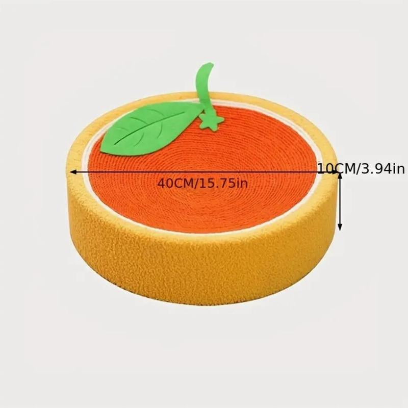 Cat Bed, Cat Scratching Board, Cute Fruit Design Sisal Rope round Cat Scratching Toy, Wear Resistant Scratching Beds Toys Furniture, Pet Supplies