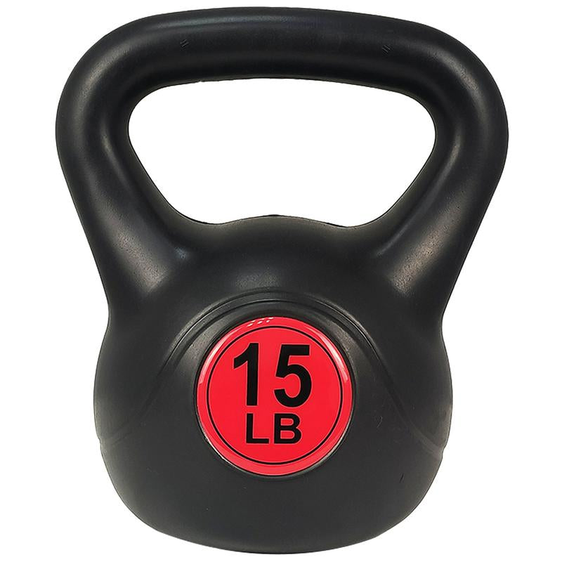 Kettlebell Training Set - Durable Vinyl Coated Kettlebell Exercise Weight Set with Wide Grip Design, 3 Weight Options: 30 Lb, 45 Lb, 50 Lb