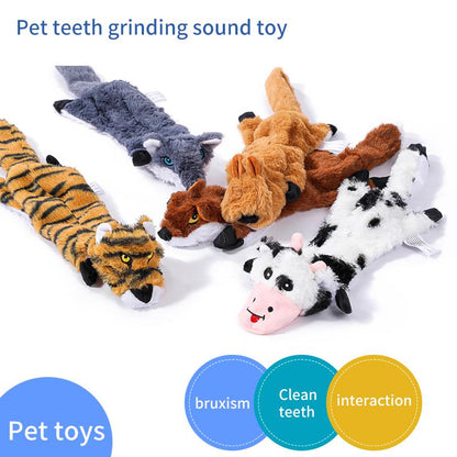 2/5/10Pcs Set of Dog Squeaking Interactive Toys, Unfilled Animal Plush Dog Chew Toy, Durable Dog Grinding Interactive Toy. Suitable for Small and Medium-Sized Dogs Dog Toys Dog Stuff