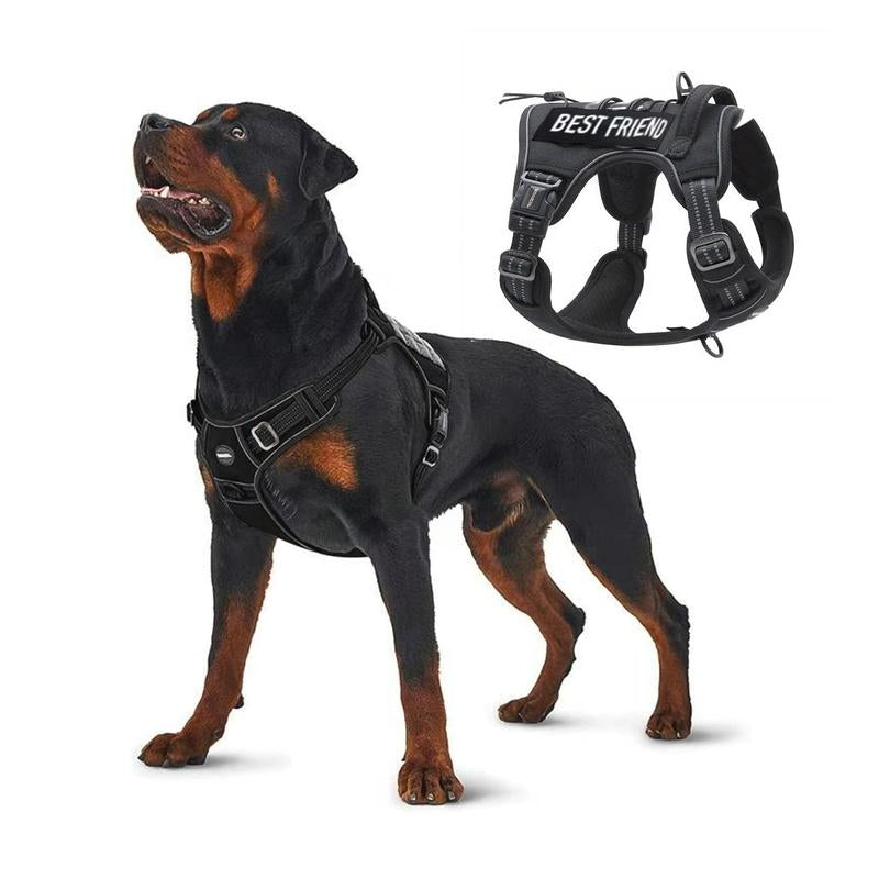 【Deals for Your】Auroth Tactical Dog Harness for Small to Large Dogs , Durable Reflective Dog Harness, Easy to Control, Large Dogs No Pull Adjustable Pet Harness, Dog & Cat Accessories, Pet Supplies