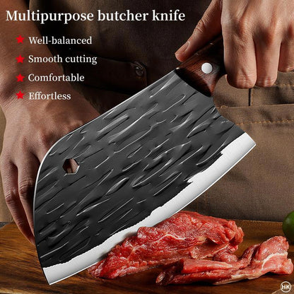 Stainless Steel Kitchen Knife, 1 Count Multifunctional Kitchen Knife with Gift Box, Kitchen Cutting Tool for Vegetable & Meat, Kitchen Accessories