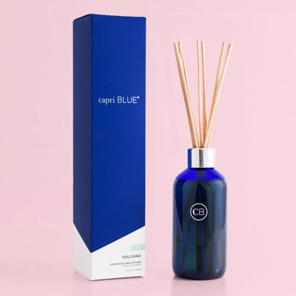 Capri Blue Volcano Scented Candle 19 Oz | Burn Time: up to 85 Hours | Blue Signature Jar Candle - Luxury Aromatherapy Candle - Glass Candle with Soy Wax Blend Holiday Candle Mom Candle Soy Candle Decor Glass