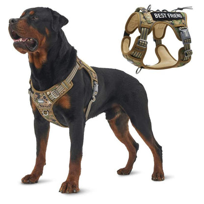 【Deals for Your】Auroth Tactical Dog Harness for Small to Large Dogs , Durable Reflective Dog Harness, Easy to Control, Large Dogs No Pull Adjustable Pet Harness, Dog & Cat Accessories, Pet Supplies
