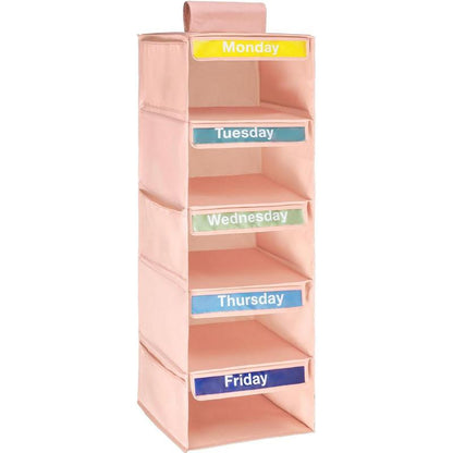 Hanging Clothes Storage Bag, Household Daily Clothing Classification Storage Bag, Monday to Friday Clothes Organizer for Home Use, Boyfriend Gift, Valentine'S Day Gift